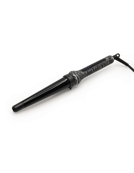 Corioliss Glamour Wand Hair Curler Zebra Silver Soft Touch