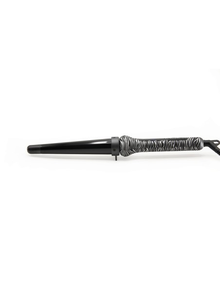 Corioliss Glamour Wand Hair Curler Zebra Silver Soft Touch