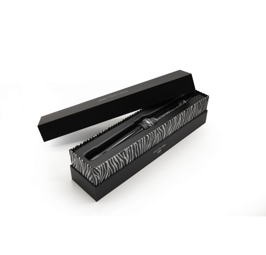 Corioliss Glamour Wand Hair Curler Zebra Silver Soft Touch