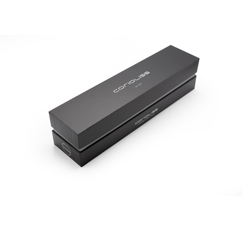 The Wide Hair Straightener Black Soft Touch |  Corioliss® USA Official Shop