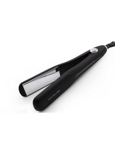 The Wide Hair Straightener Black Soft Touch | Corioliss® USA Official Shop